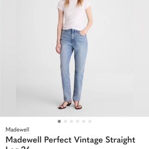 Madewell Straight-Leg Jeans in Light Blue Denim